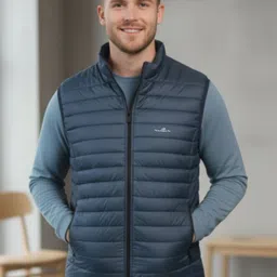 NUEVOSDAMAS Men Puffer Jacket with Patchwork-picture-16