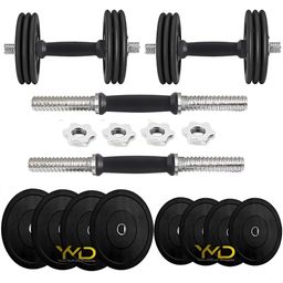HackerX 6-Pcs Steel Adjustable Dumbbell Set - 20 kg-picture-8
