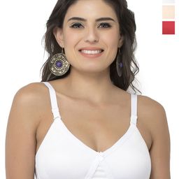 College Girl Pack of 3 Full Coverage Seamless Lightly Padded Minimizer Bra-picture-20
