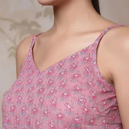 KEIYONA Floral Printed Peplum Top image 5