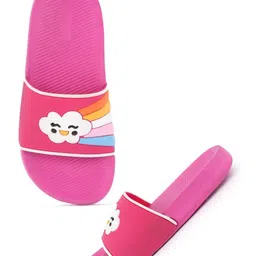 YK Unisex Kids Printed Rubber Sliders image 2