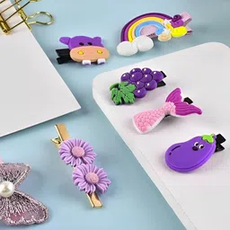 DIVASTRI Set Of 14 Alligator Hair Clips-picture-43