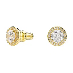 SWAROVSKI Gold-Plated Crystals Stone-Studded Studs Earrings image 3