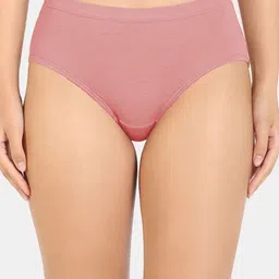 HRX by Hrithik Roshan Pack Of 2 High-Rise Bamboo Hipster Briefs WO-L6-Peach-L8-Skin-M-Skin image 4