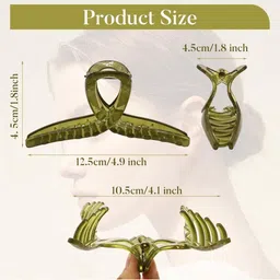 Elecsera Unisex Set of 5 Claw Clip image 5