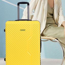 WROGN Hard- Sided Polycarbonate Yellow Unisex Trolley Bag-picture-27