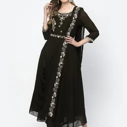 TS LIFESTYLE Women Floral Embellished A-Line Maxi Dress-picture-26