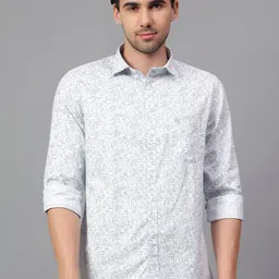 Cantabil Men Slim Fit Floral Opaque Printed Casual Shirt-picture-38