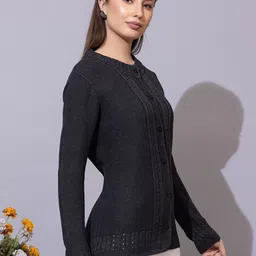 Anouk Women Self Design Cardigan image 3