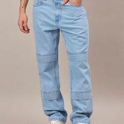 Mast & Harbour Men Comfort Straight Fit Mid-Rise Light Fade Jeans-picture-5