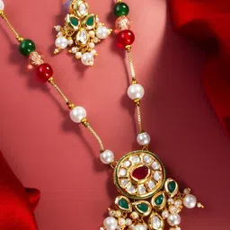 Anouk Gold Plated Kundan Studded Jewellery Set-image-70