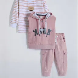 Hopscotch Boys Pure Cotton Striped Clothing Set-picture-27