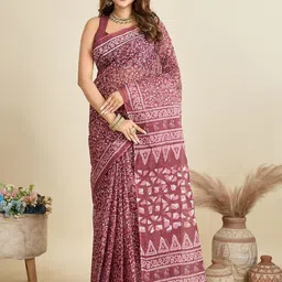 SHANVIKA Paisley Printed Pure Cotton Saree-picture-20