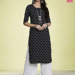 moda rapido Women Pack Of 2Printed Round NeckStraight Kurta-picture-31