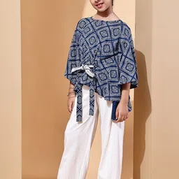 Baawri Girls Printed Top with Trousers image 3