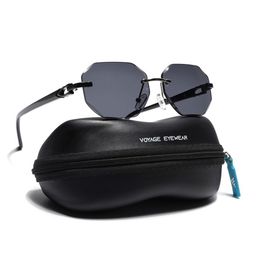 Voyage Unisex Rimless Sunglasses 17404MG7360-picture-10