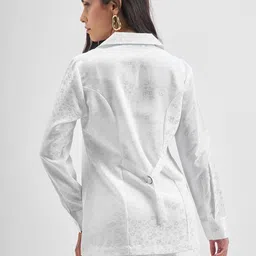 CHIC BY TOKYO TALKIES Floral Printed Lapel Collar Blazer With Skirt image 5