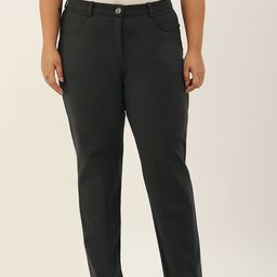 theRebelinme Women Relaxed High-Rise Easy Wash Regular Trousers-picture-5