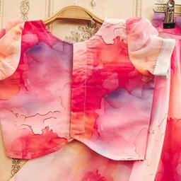 Sangria Girls Printed V-Neck Flared Lehenga Choli image 2