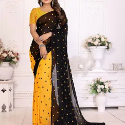 Moda Rapido Polka Dot Saree-image-51