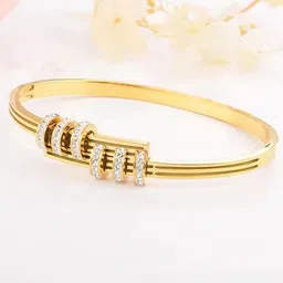 DIVASTRI Women Antique Gold-Plated Kada Bracelet-image-49