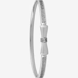 Kushal's Fashion Jewellery Rhodium-Plated & White Copper Zircon Bangle-picture-27