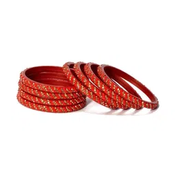 Adiba Fashion Factory Set Of 16 Glass Artificial Stones Bangle image 2