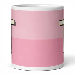 Mr UVD White & Pink Typography Printed Ceramic Mug image 4