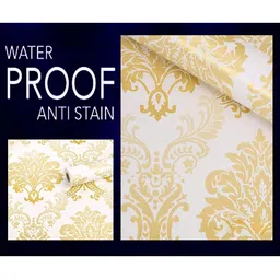 SEKHMET Beige & White Floral And Botanical Printed Self Adhesive Wallpaper-picture-31