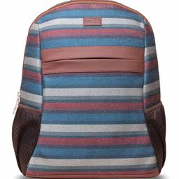 ZOUK Men Striped Backpack with Compression Straps-picture-18