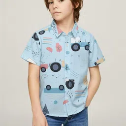 BAESD Boys Classic Printed Casual Shirt-picture-45