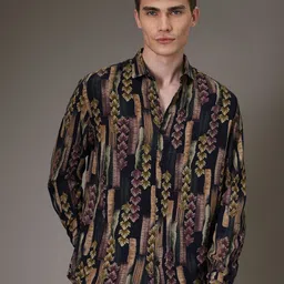 Banana Club Men Classic Floral Opaque Printed Casual Shirt-picture-14