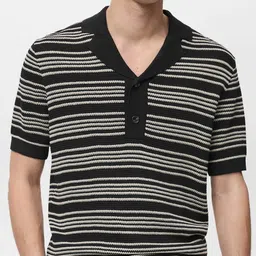 MANGO MAN Striped Polo Collar T-shirt-picture-43