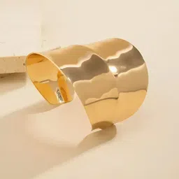 Jewels Galaxy Women Gold-Plated Cuff Bracelet image 3