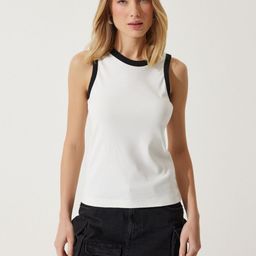 Happiness istanbul Women Solid Round Neck Cotton T-Shirt-picture-18