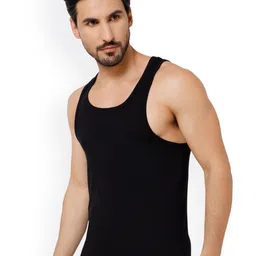 OXYZONE Breathability Basic Innerwear Vests ALONA _BLACK image 3