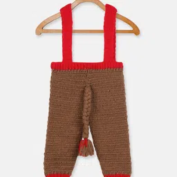 CHUTPUT Self Design Dungaree with Sweater & Cap image 4