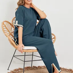 Moda Rapido Round Neck T-shirt With Trouser Co-Ords image 4