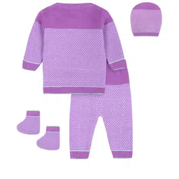 toyific Infants Woollen Winter Set with Booties & Cap image 2