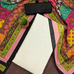 SAINOOR Embroidered Unstitched Dress Material-picture-28