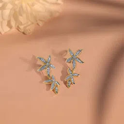Mia by Tanishq Gold Drop Earrings-picture-16