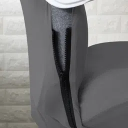 HOKIPO Ash Grey 140 GSM Stretchable Executive High Back Chair Cover image 4