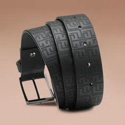 Red Tape Men Textured Leather Belt image 4