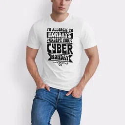 Seekbuylove Men Typography Printed Bio Finish Regular Fit T-shirt image 3