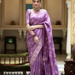 Sanwariya Silk Ethnic Motif Zari Woven Chanderi Saree-picture-28