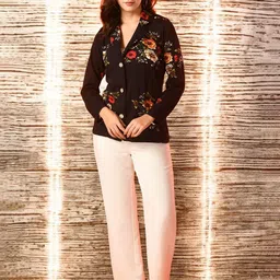 ZEUGEN Printed Longline Shrug image 5