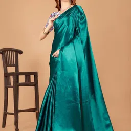 Aruna Sarees Satin Saree image 4