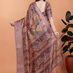 YASHASVI FASHION Floral Silk Blend Saree image 2