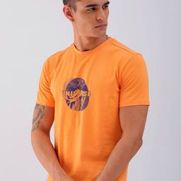 The Indian Garage Co Men Printed V-Neck Extended Sleeves Pockets Slim Fit T-shirt-picture-13