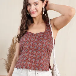 Anouk Women Pack of 1 Cotton Printed Top-image-12